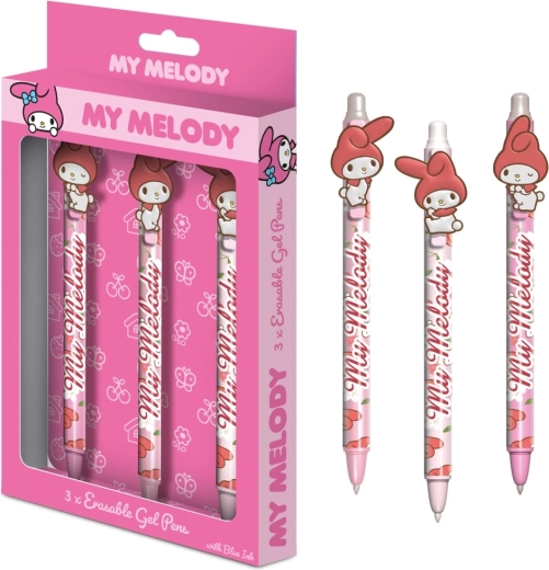 My Melody kustutatavate geelpliiatsite komplekt 3 tk