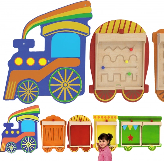 Flexible Wall System for 5 Educational Boards – MASTERKIDZ Train