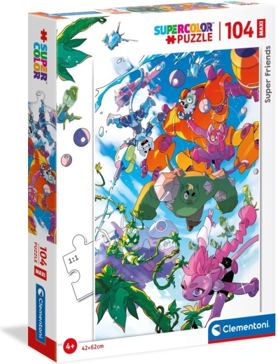 Puzzle CLEMENTONI Super Friends! MAXI 104 tükki