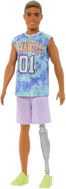 Barbie Fashionistas Ken in a sporty outfit with a leg prosthesis