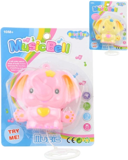 Wind-up musical elephant 13 cm - 1 piece