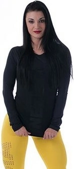 Women's T-shirt NEBBIA Shirt 220 Black – black, size L