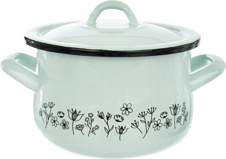 Emailpott kaanega LOUKA 16 cm, 2,3 l
