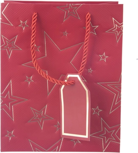 Festive red design with a star pattern
