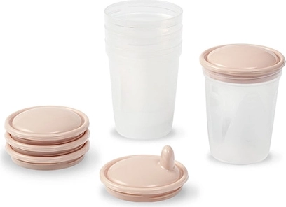 Praktilised 200 ml portsjonid ja virnastatav disain