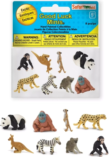 Safari Ltd. exotic animals – Good Luck Minis fun pack (8 mini figures)