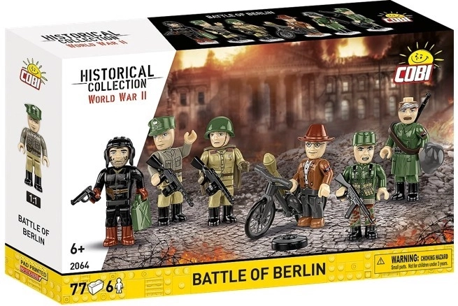 COBI ehituskomplekt „Berliini lahing” (77 osa, 6 figuuri)