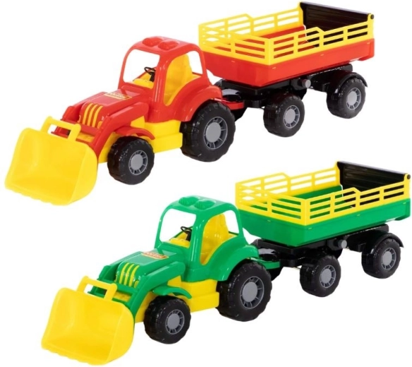 Traktor esilaaduriga ja haagisega Mighty – 1 tk
