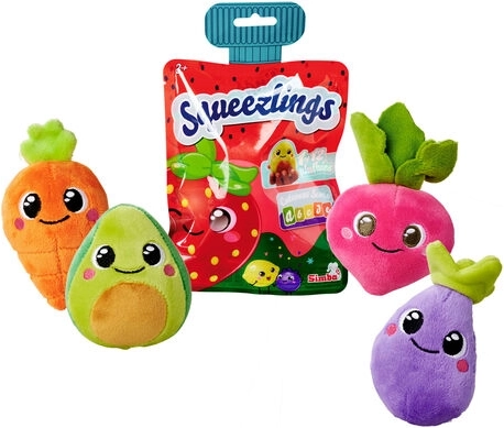 Simba Squeezlings plüüšfiguur puu- ja köögivili 8 cm