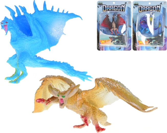 Plastic dragon figure 8–10 cm