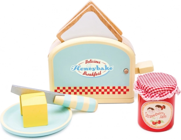 Le toy van puidust röster koos tarvikutega honeybake