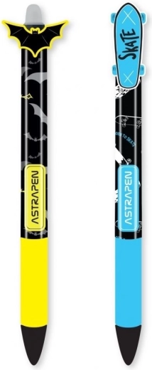 Kustutatav pastapliiats ASTRA Oops! Skate & Bats, 1 tk (värvide segu)