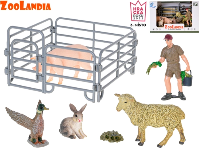 Zoolandia komplekt: lammas ja siga tarvikutega