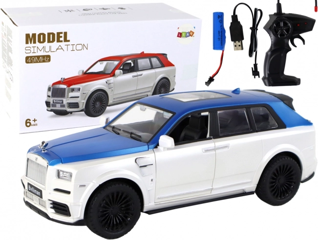 RC car 1:20 white-blue with remote control BVLIIMAN