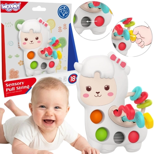 Woopie Baby Sensory Manipulation Montessori Toy Llama 3-in-1 18m+