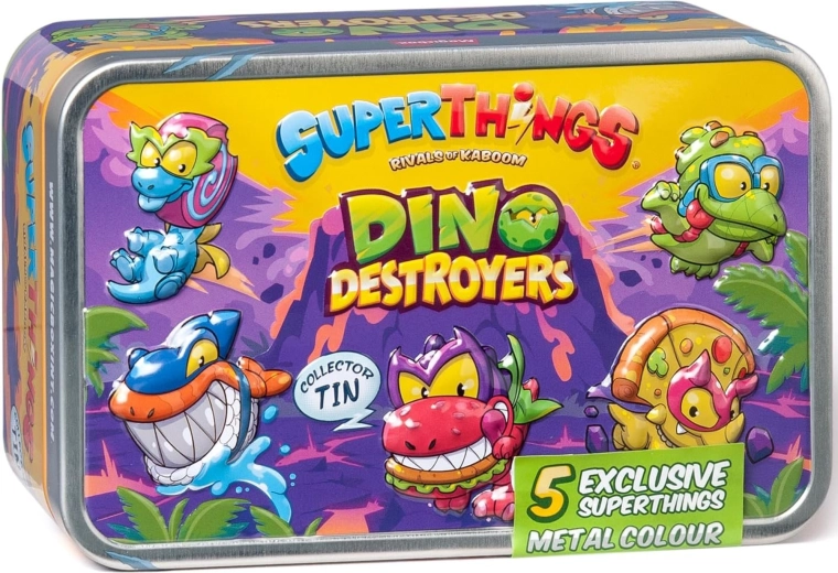 SuperThings Dino Destroyers eksklusiivne komplekt – hõbedane plekkpurk
