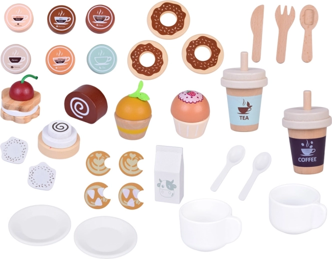 Täielik kohvik kaasaegade topside ja piimaga