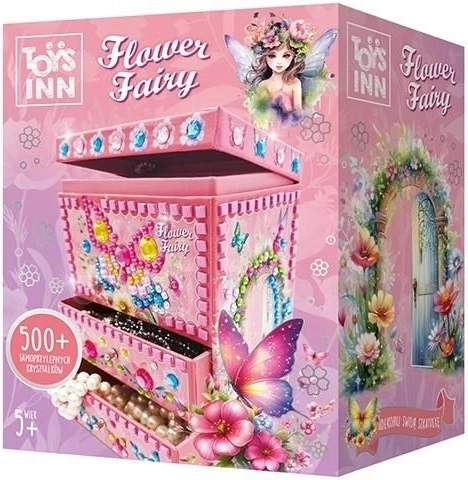 Dekoratiivne ehtekarp Flower Fairy Bellisa – loominguline mosaiigikomplekt lastele