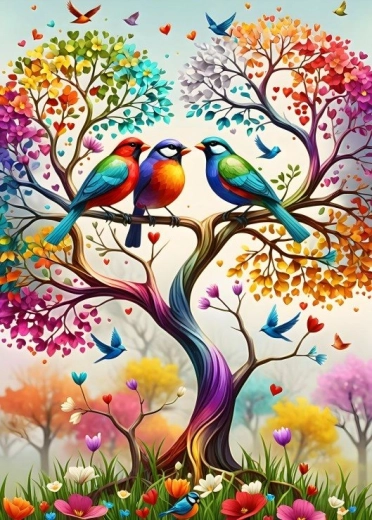 Rainbow Tree Puzzle 500 Pieces
