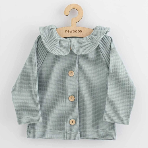 Infant cardigan with buttons New Baby Laura grey 56 (0–3 m)