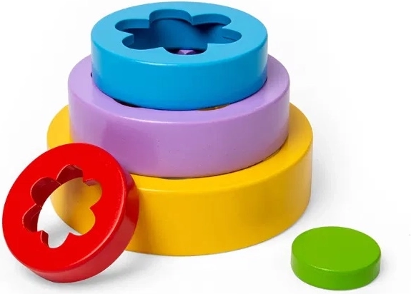 Bigjigs Toys lilleline FSC-puidust ladumistorn