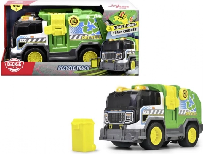 Green Recycling Truck Dickie Toys 30 cm