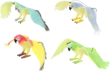 Rubber Parrot 33 cm for Hanging