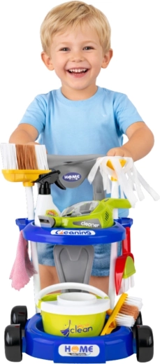 Cleaning cart with smart organization