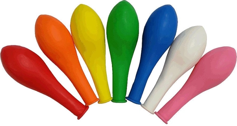 Lateksist õhupallid 30 cm – värvide segu, 12 tk