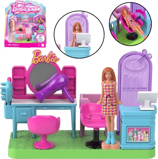 Barbie Mini BarbieLand – juuksurisalong liikuva mini Barbie-nukuga