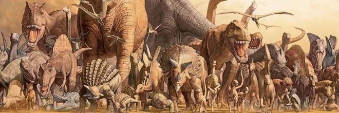 Panoramic Puzzle Dinosaurs 1000 Pieces