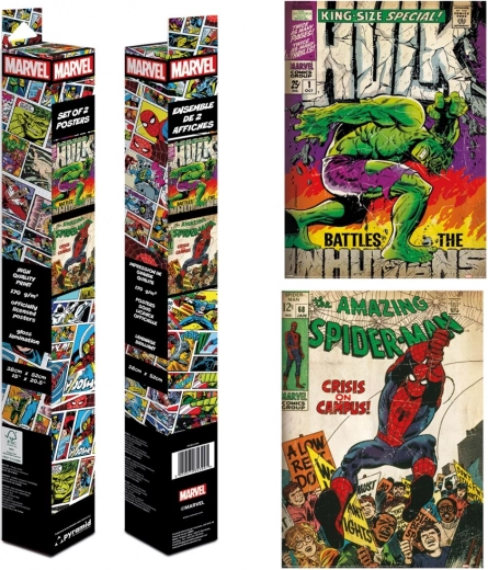 Marveli koomiksi kaante mini-plakatite komplekt