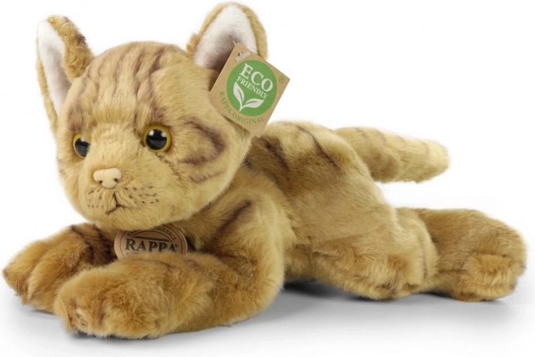 Plush lying cat 30 cm eco-friendly