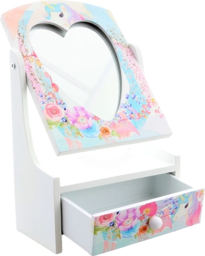 Südamekujuline peegel väikestele ilueeditidele