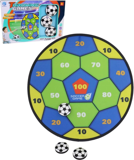 MaDe hanging hook-and-loop target with 3 soft balls – set