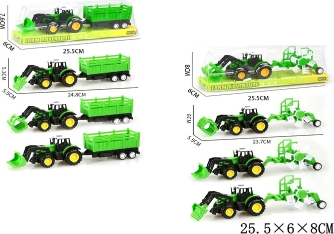Laste traktor haagisega