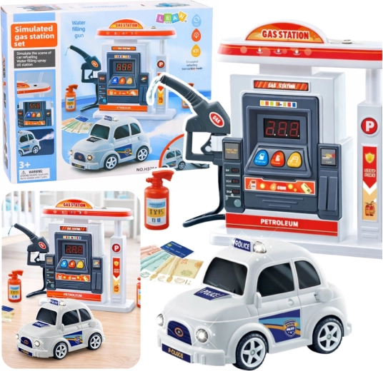 Interaktiivne tankla politseiautoga – tuled, helid ja veeuud