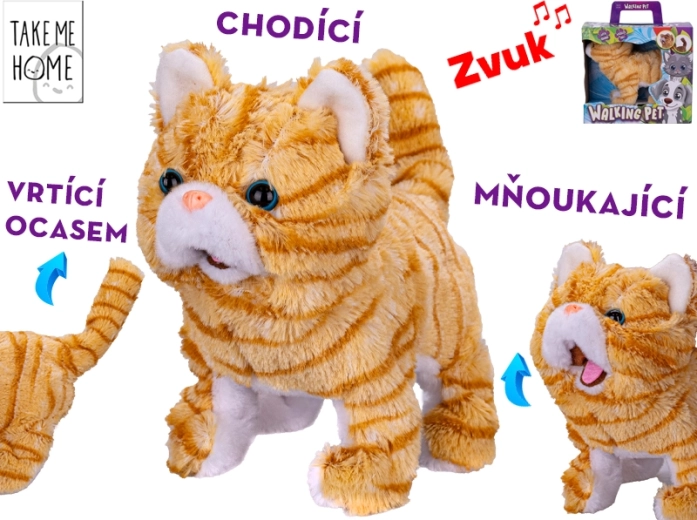 Interactive Plush Cat 21 cm Take Me Home