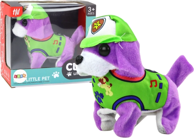 Interactive Purple Plush Puppy
