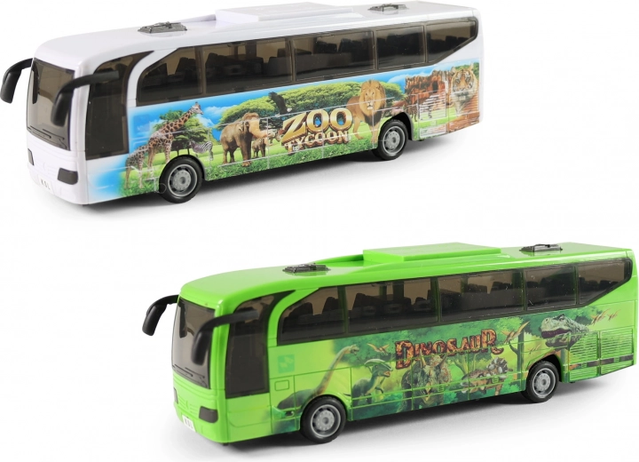 Friction bus with sounds and lights 23 cm
