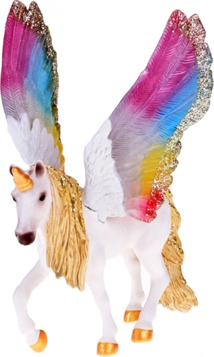 Ükssarvik-pegasuse figuur vikerkaaretiibadega