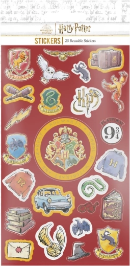 Harry Potter cartoon stickers – set of 25 reusable stickers