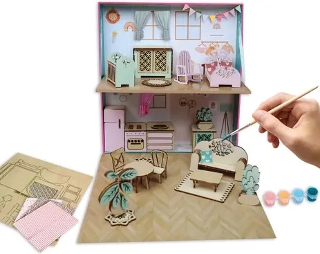 Lovely Box puidust mööbel – loov komplekt lastele