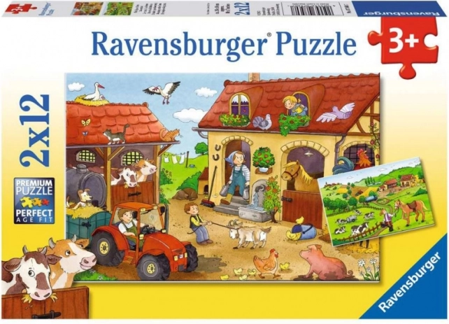 RAVENSBURGER Farm Puzzle 2×12