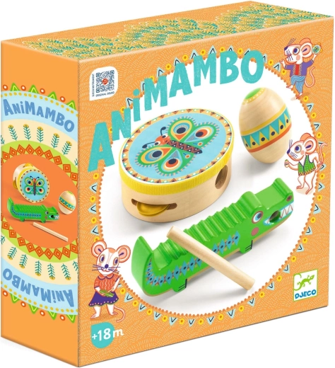 DJECO muusikakomplekt: tamburiin, marakassid ja guiro
