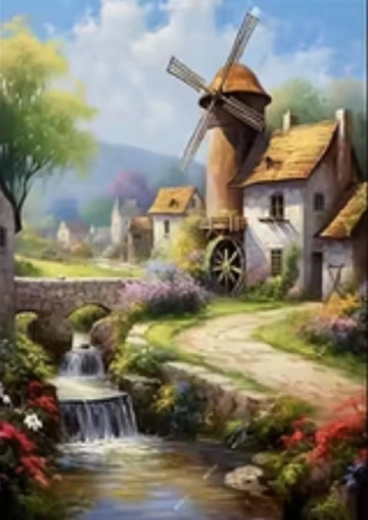 Norimpex teemantmaalimine Veski 30 × 40 cm