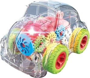 Läbipaistev auto valgus- ja heliefektidega