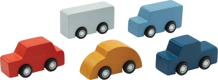 PlanToys mini autode komplekt (5 tk)