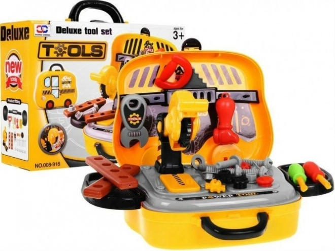Kids' 2-in-1 Tool Set with Suitcase and Workbench