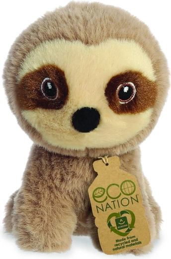 Eco Nation mini laiskloom umbes 13 cm pehme mängufiguur
